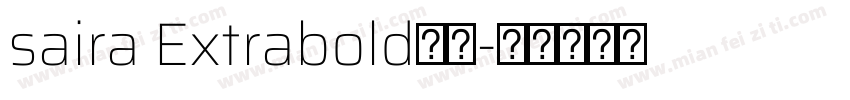 saira Extrabold字体字体转换